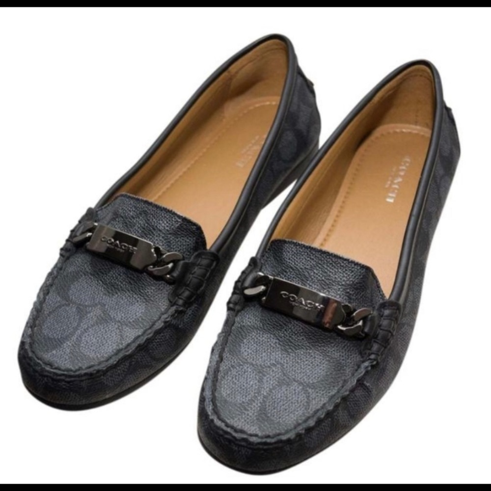 COACH “Olive” Loafer with metal buckle/bar